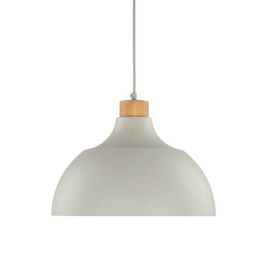 Lampadario per cucina moderna beige a campana 34 cm